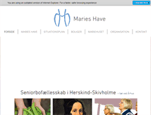 Tablet Screenshot of marieshave.net
